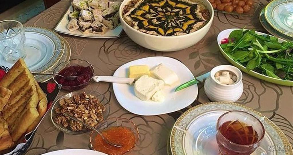 عکس سفره ی افطاری ساده عکس سفره ی افطاری ساده