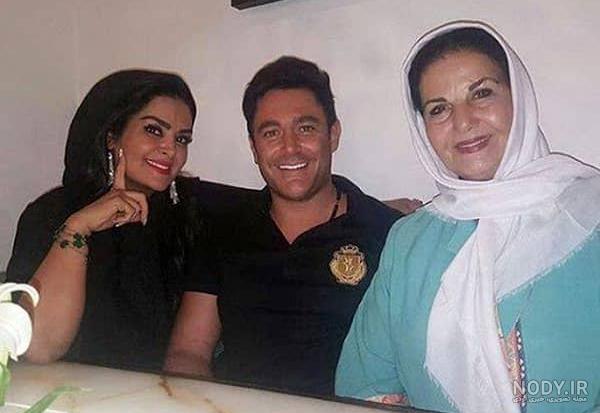 عکس محمد رضا گلزار با زنش