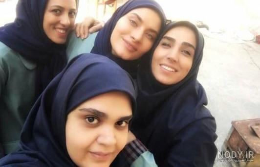 ساناز سعیدی و همسرش