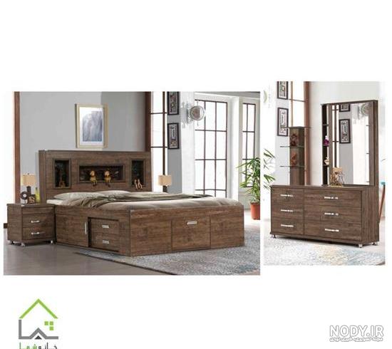 عکس تخت خواب دو نفره شیک