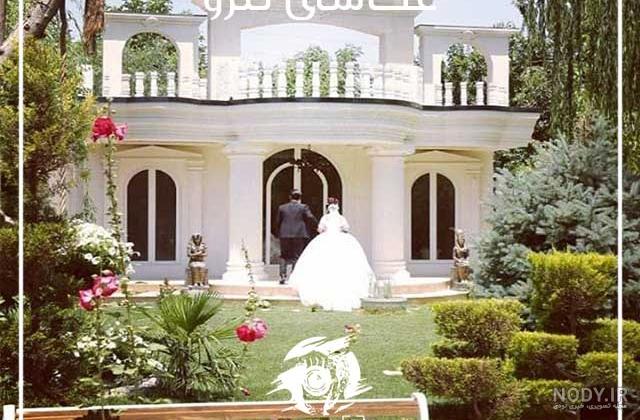 عکس عروس در باغ