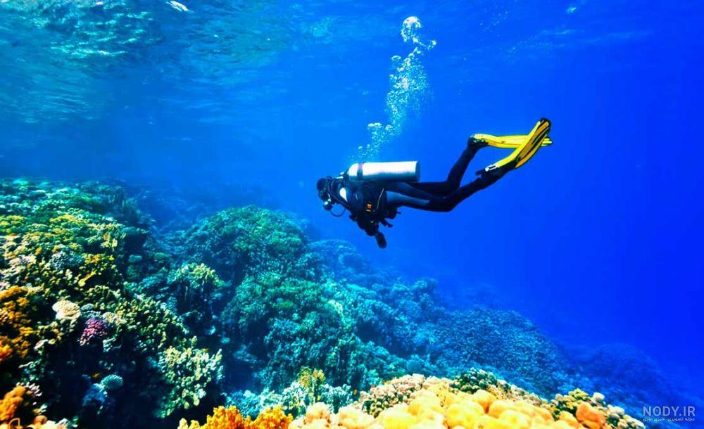 عکس آبی فیروزه ای