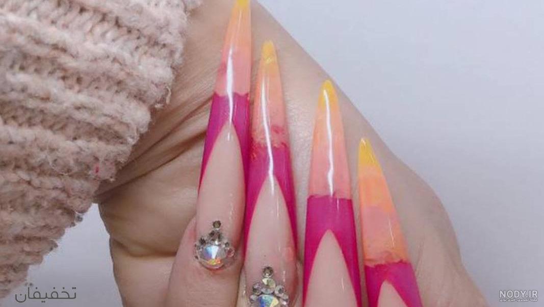طراحی ناخن ژورنالی طراحی ناخن ژورنالی