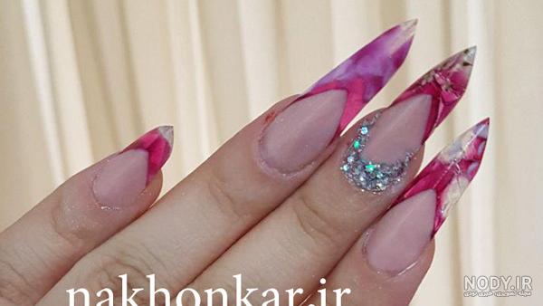 مدل طراحی ناخن ژورنالی مدل طراحی ناخن ژورنالی