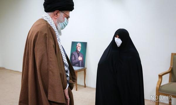 عکس قاسم سلیمانی و رهبر