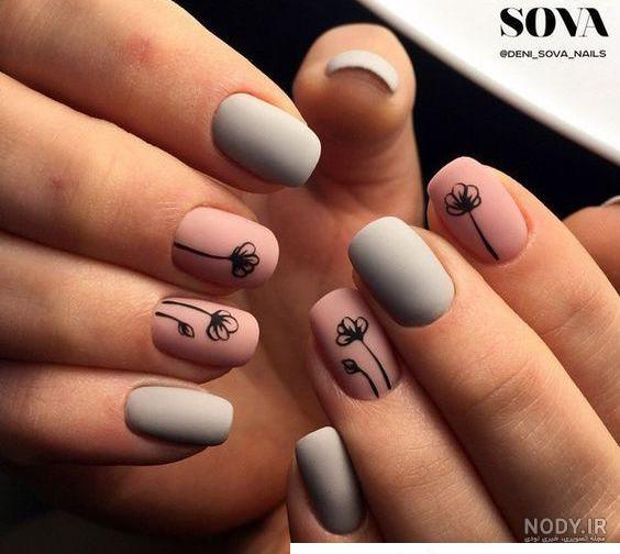عکس مدل لاک برای ناخن های کوتاه