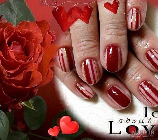 عکس مدل ناخن فرنچ رنگی