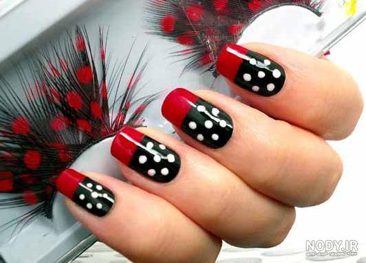 مدل لاک ناخن ساده قرمز