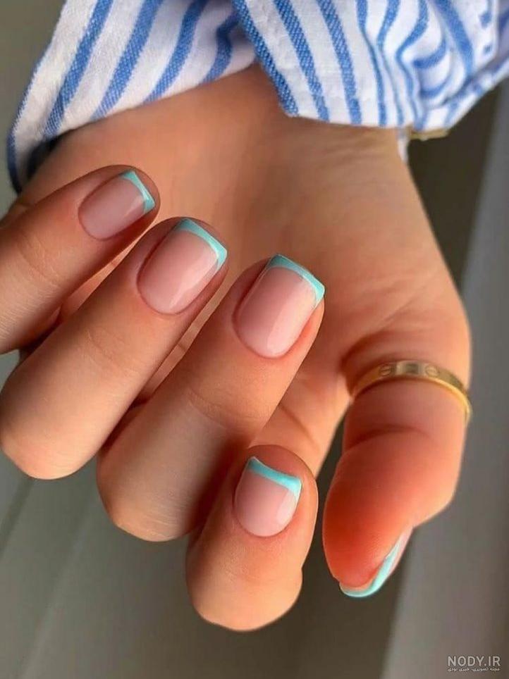 تابستانی طرح ناخن رنگی رنگی
