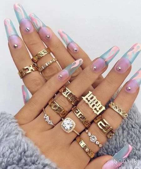 عکس ناخن بلند دخترانه