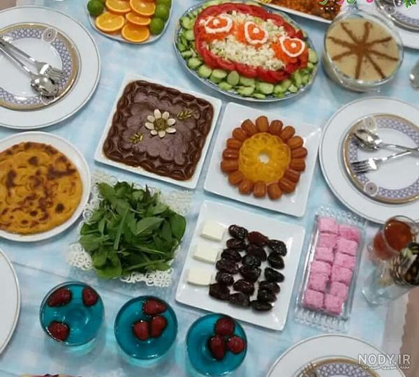 تصاویر تزیین سفره افطار