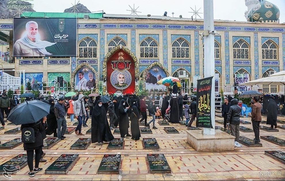 عکس از گلزار شهدای کرمان