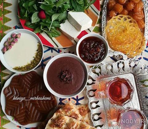 عکس تزیین میز افطار