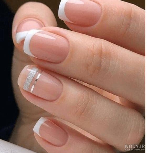 عکس طرح ناخن فرنچ رنگی عکس طرح ناخن فرنچ رنگی