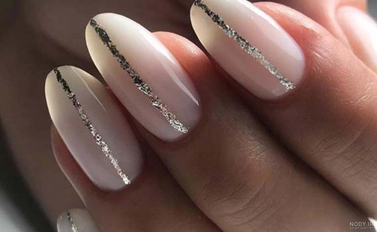 مدل طراحی ناخن فرنچ سفید