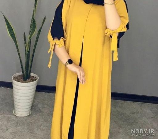عکس مانتوی دخترانه جلو باز