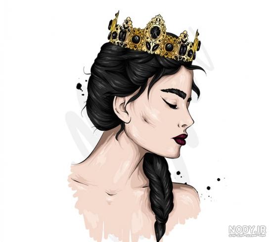 عکس پروفایل دختر تاج به سر