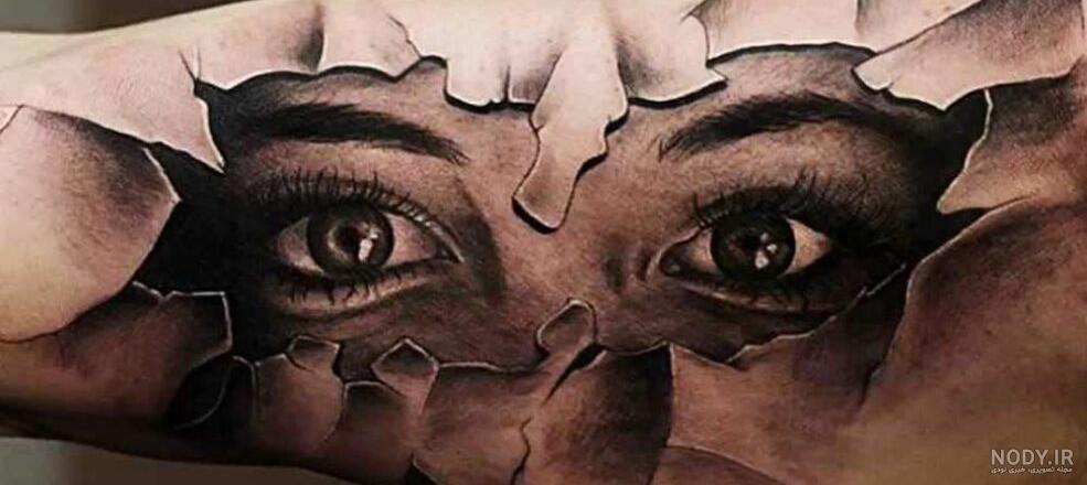خالکوبی روی بازو سه بعدی