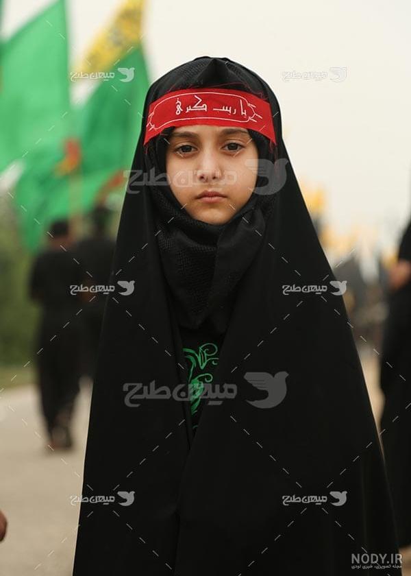 عکس دختر پیاده روی اربعین