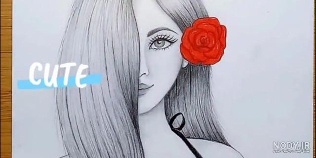 نقاشی دخترانه ساده نقاشی دخترانه ساده