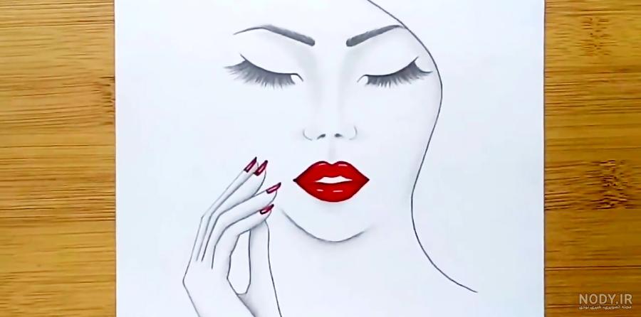 نقاشی ساده قلم سیاه