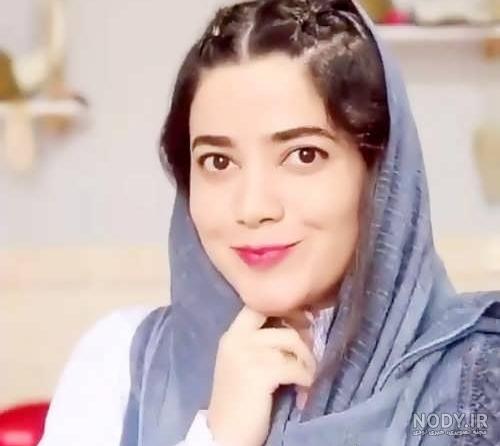 عکس بافت جلوی مو زیر شال