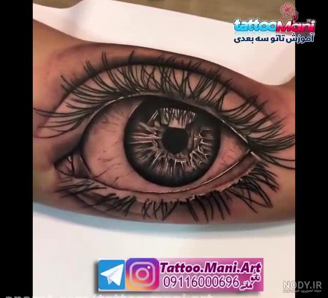عکس تاتو چشم روی دست