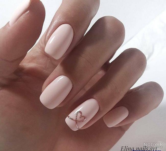 مدل ژلیش ناخن دخترانه ساده