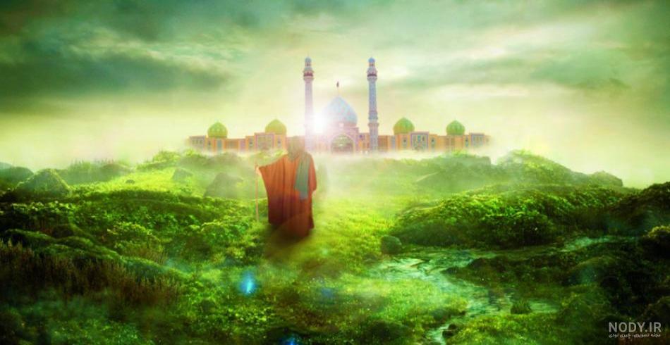 نقاشی زیبای ظهور امام زمان