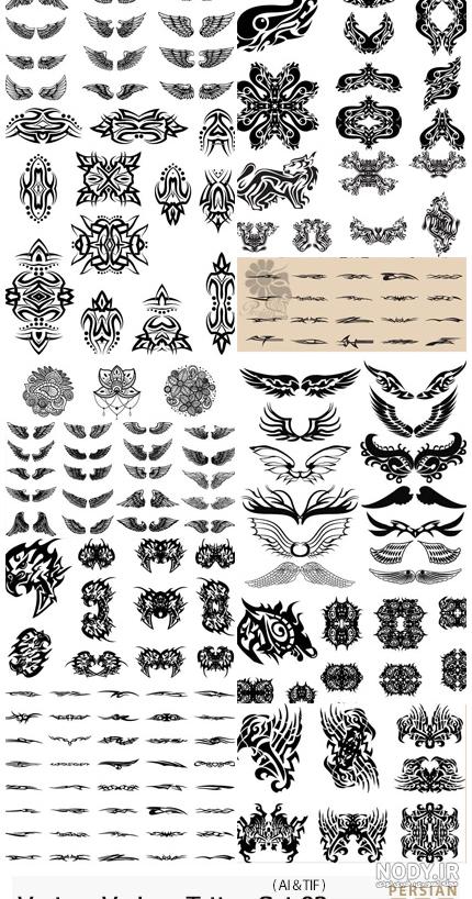 طرح خام تتو ریز