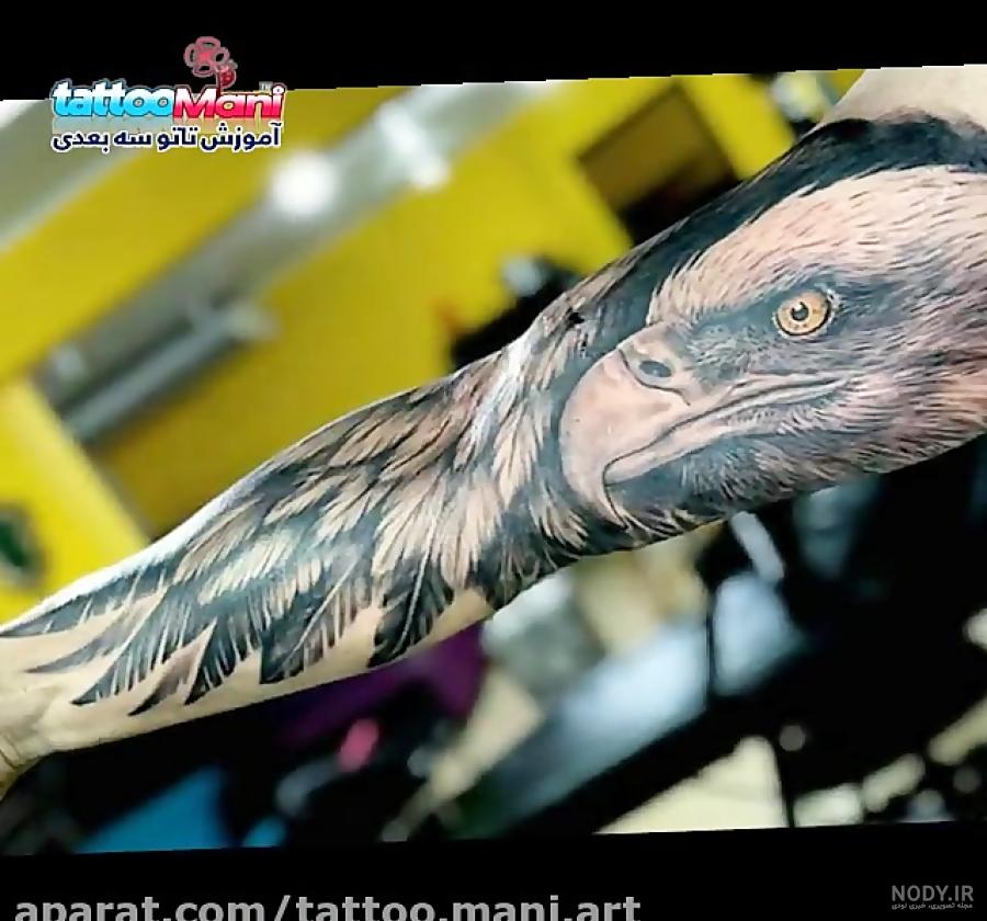 عکس تاتو عقاب روی دست عکس تاتو عقاب روی دست