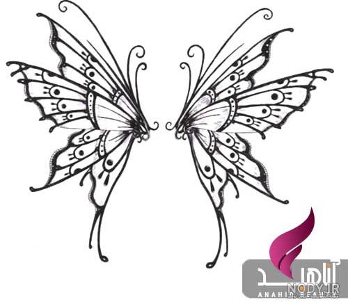 طرح خام تاتو بدن زنانه