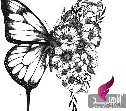 طرح خام تاتو زنانه