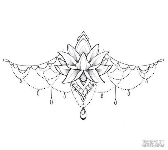 طرح خام تاتو زنانه ظریف