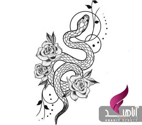 طرح خام تتو زنانه