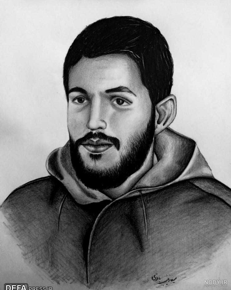 عکس سیاه سفید شهید ابراهیم هادی