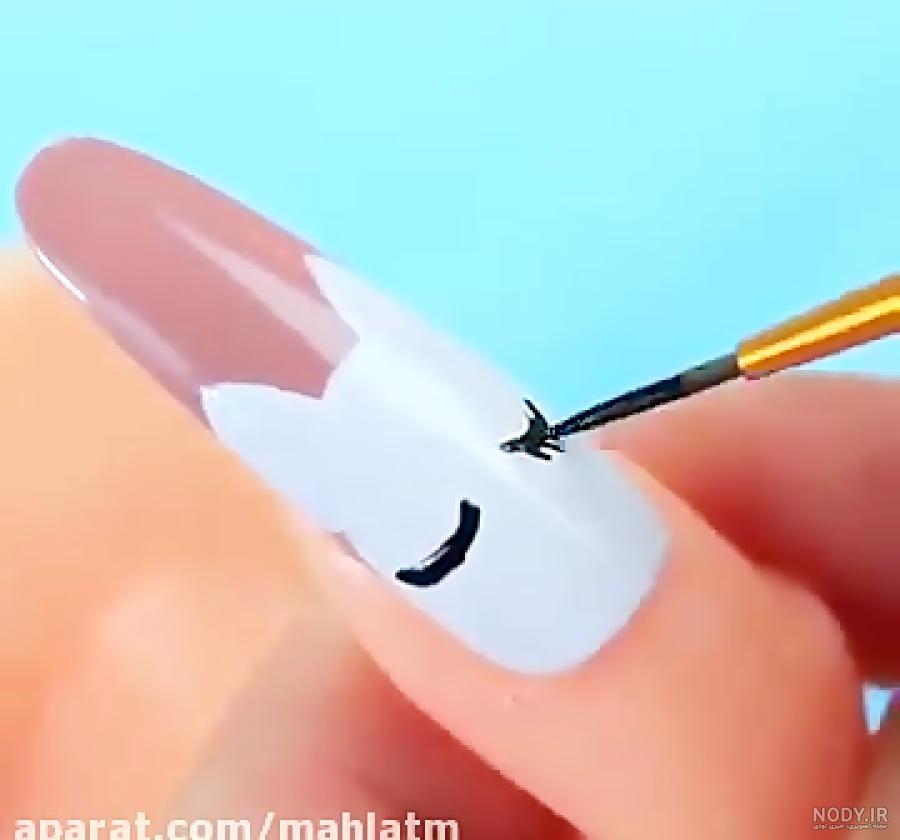 مدل طراحی ناخن دخترانه عروسکی
