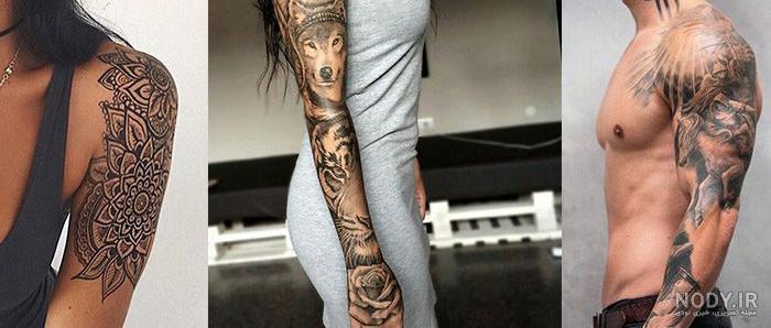 تاتو روی بازو زنانه