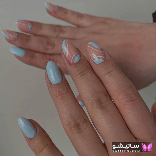 طرح ناخن دخترانه زیبا