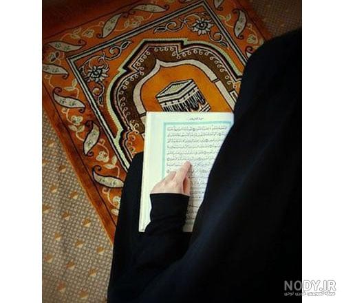 عکس پروفایل دختر چادری با قران