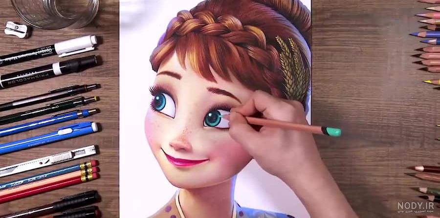 يخ زده نقاشی السا و انا و الاف