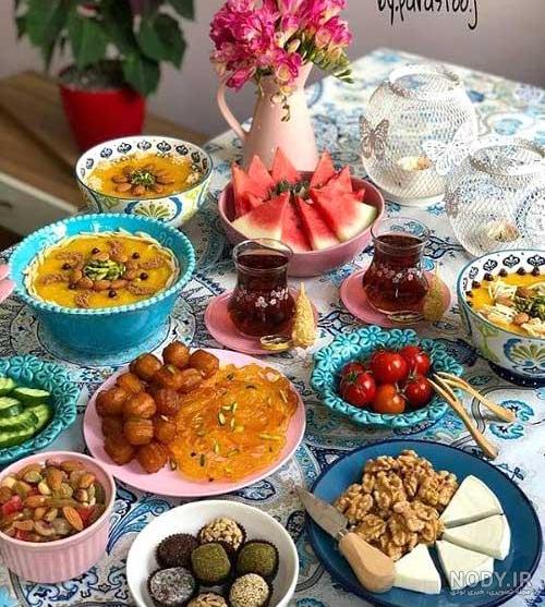 عکس سفره افطاری مجلسی عکس سفره افطاری مجلسی