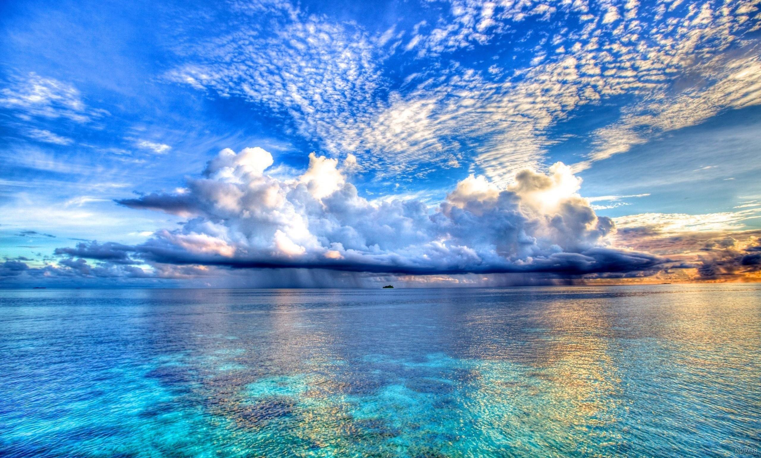 عکس آبی منظره
