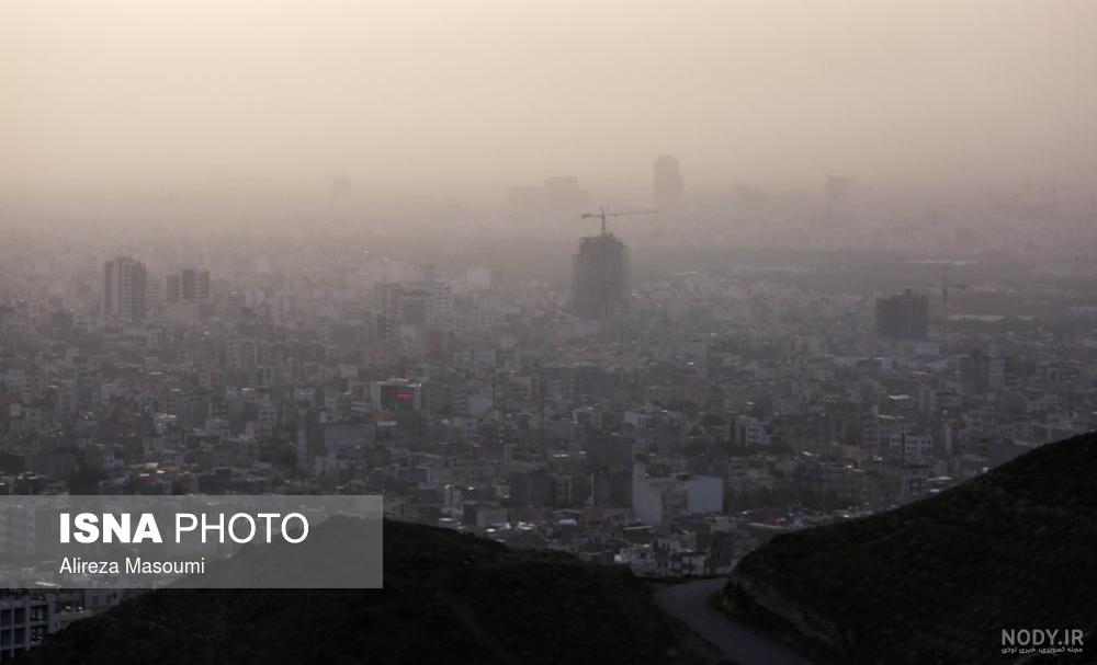 عکس از آلودگی هوای مشهد