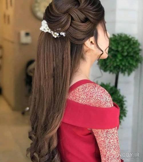 عکس شینیون موی باز