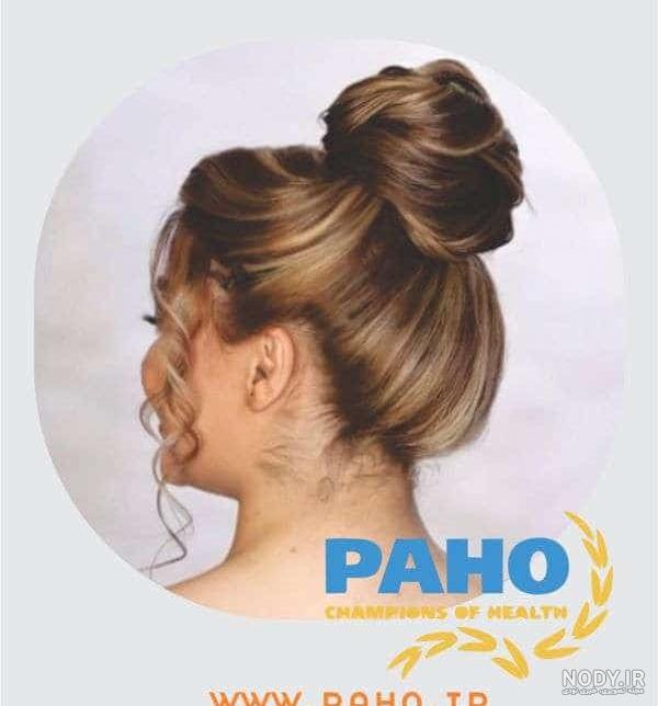 عکس آموزش شینیون موی ساده عکس آموزش شینیون موی ساده