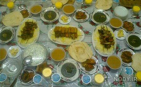 عکس از سفره های افطار عکس از سفره های افطار