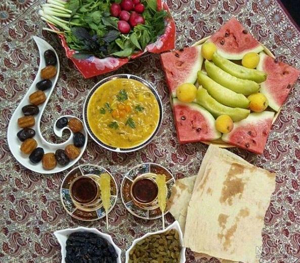 عکس سفره های افطاری رمضان عکس سفره های افطاری رمضان