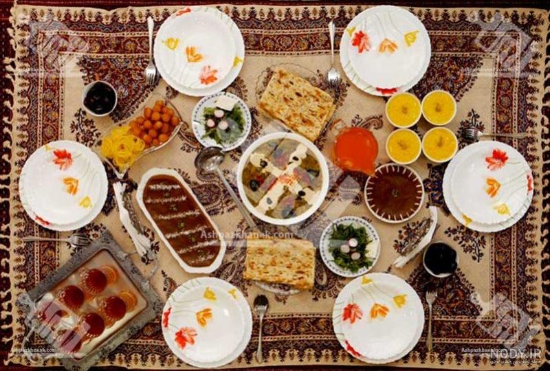 عکس سفره های افطاری زیبا عکس سفره های افطاری زیبا