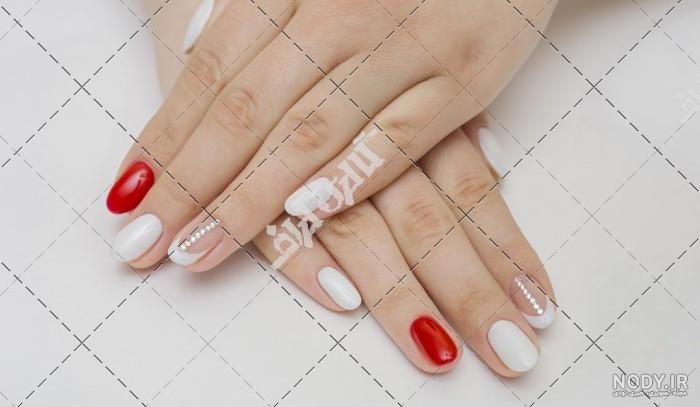 عکس ژلیش ناخن رنگ قرمز